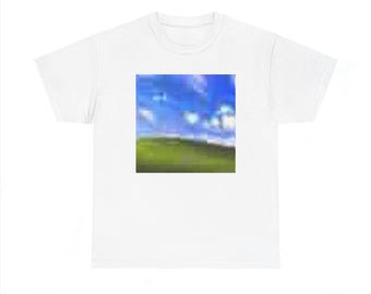 2000s Core Windows Background Unisex Heavy Cotton Tee