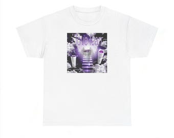 Lean Purple Stuff Drank I Love Meme Unisex Heavy Cotton Tee