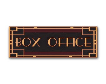 Art Deco Vintage Style Home Theater Signs Movie Room Décor Cinema Now Showing