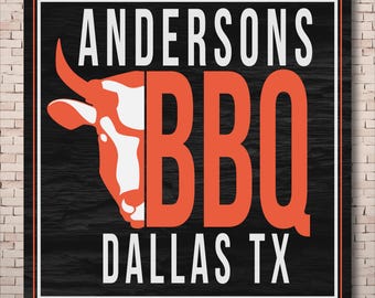 Personalized Family BBQ & Grill Sign | Custom Outdoor Patio Decor | Durable Metal Backyard Cookout Plaque