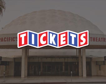 Cinerama Home Theater Sign: Vintage Movie Room Decor Reproduction Tickets, Box Office, Concessions