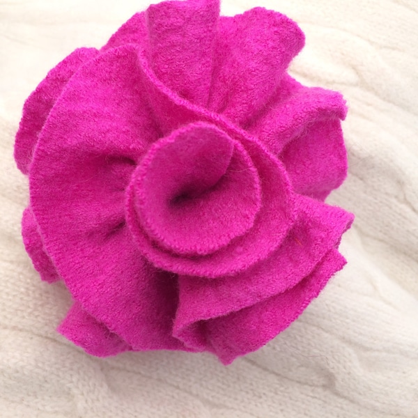 Felt Flower Pin Etsy