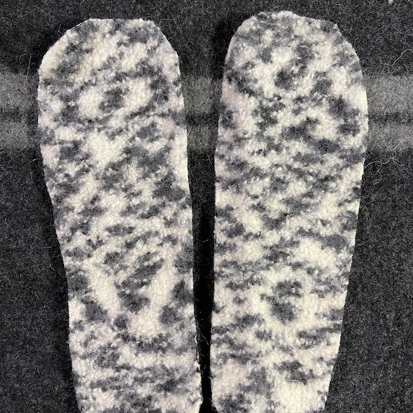 Thick felted shoe insole inserts For men  male youth using Upcycled wool Sweater Best Insole for out doors