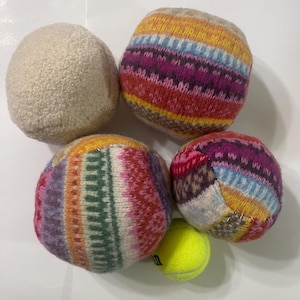 Super large felt wool  laundry Dryer ball sets of 4 upcycled wool sweater  dryer ball to dry cloth naturally reduce chemical drying time