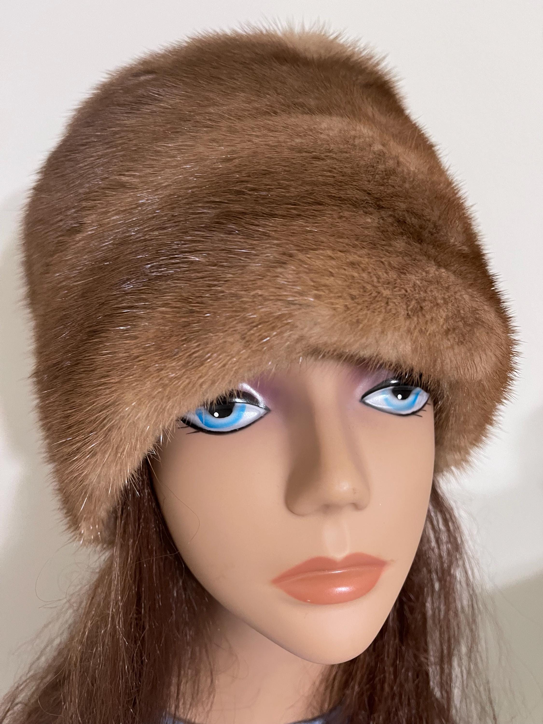 帽子 Real fur cap Vintage real fur flat cap - メルカリ