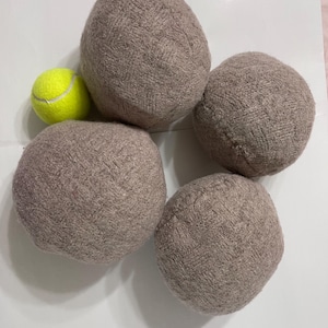 B33 gefilzte Wolle Wäsche Trocknerkugel Sets von 4 upcycle Wolle Pullover doppelt gefilzte Trocknerkugel zum natürlich trocknen chemisch reduzieren