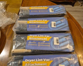 Brand new dryer lint, vaccuum Attachment. Universal fits most vacuums and cleans most dryers