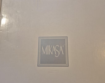 Vintage Mikasa , princess crystal picture frame frosted scroll pattern brand new and original box made in germany