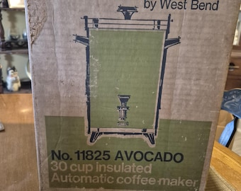 Westmark by westbend 30 cup percolator tested everything works avocado color model 11825