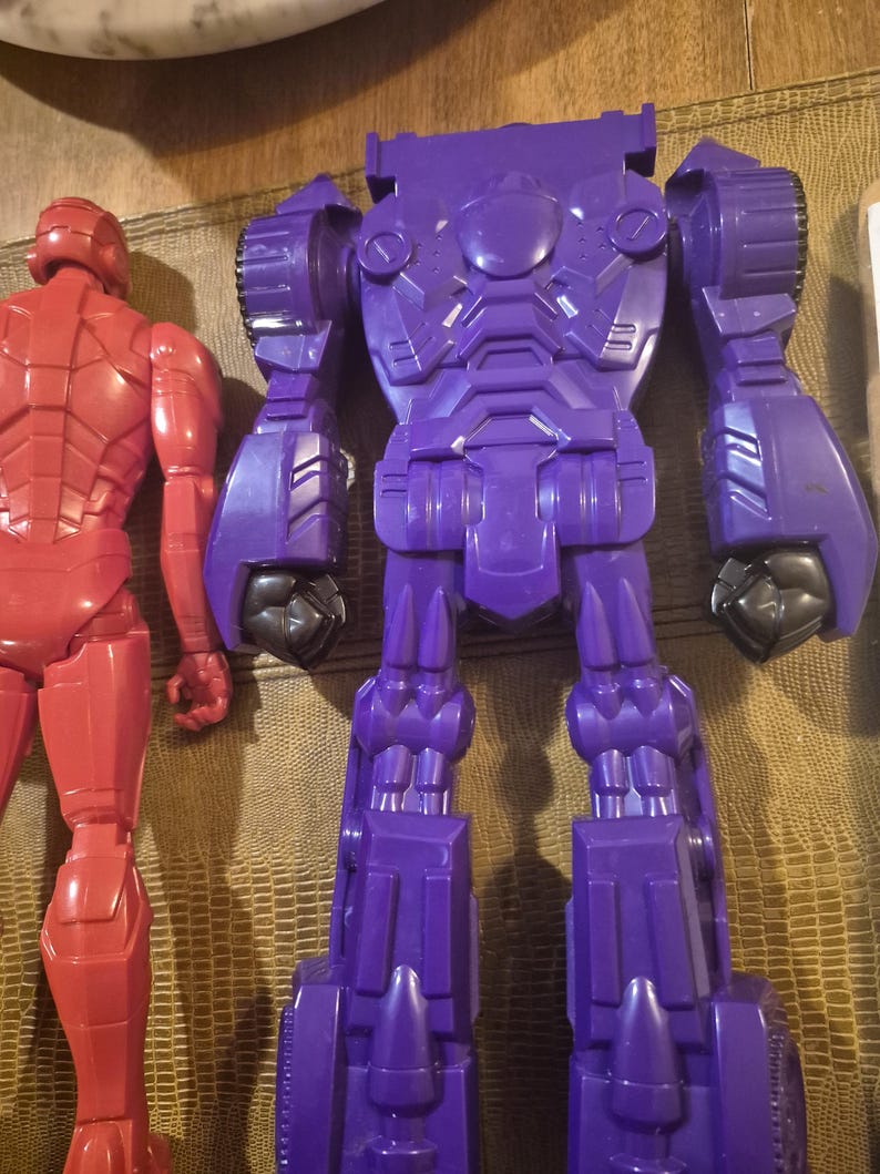 Hasbro transformers rescue bots blurr and .marvel iron man action figure image 5