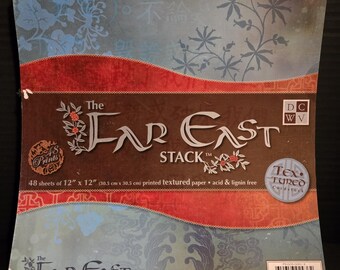 Scrapbooking Paper The Far East Stack AND Paris Nights Stack Lot of 2 #93