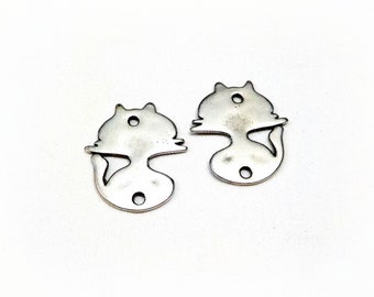 60pcs Tibetan Silver Cute 2-Sided SNAIL Charms Pendants 17x12.5x5.5mm ad40098