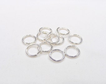 Gold Jump Rings 12mm x 9mm x 1.5mm 6 pieces 15 Gauge Non Tarnish Gold Plated over Brass High Quality Big Jump Rings