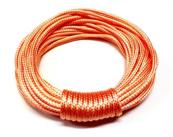 5//20 Yards Round Rope Leather Cord Thread Wax Macrame Beading Jewelry String