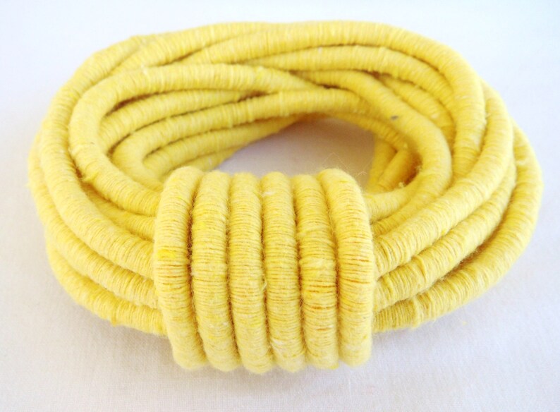 Yellow Wrapped Thread Cotton Cord Covered Cording Fibre Wrap Etsy