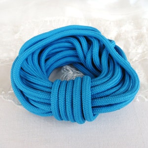 6 mm Rundschnur für Fallschirmleinen, Türkis, Schnürsenkel für Schnürsenkel, Hundehalsband Paracord, Leinenschnur - 2 Meter (1 Stück)
