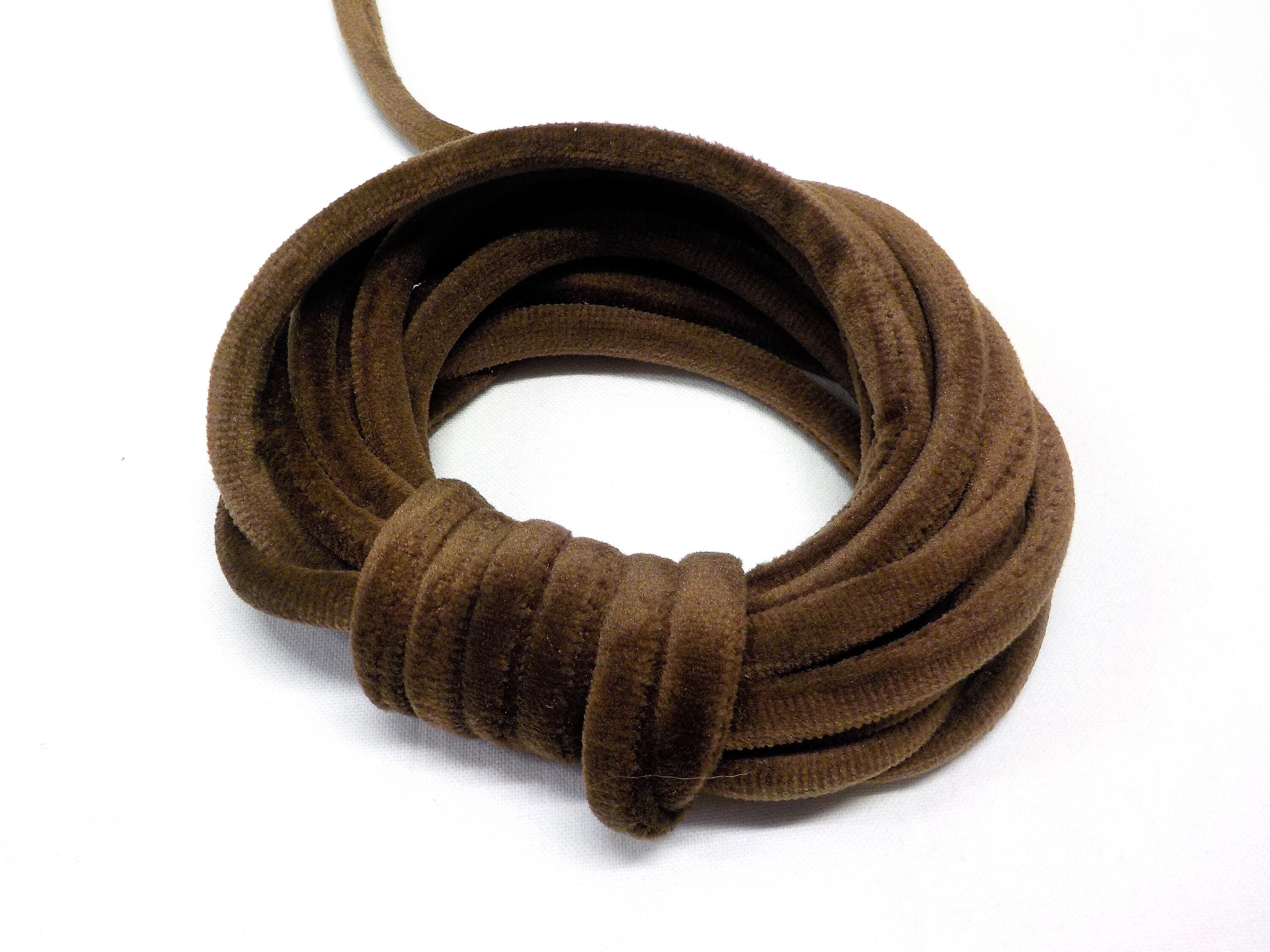 Cordón redondo de terciopelo de 7 mm cordón de gargantilla | Etsy