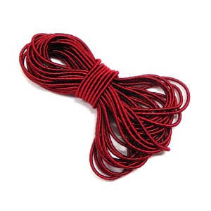 1.7mm Bordeaux Wrapped Silk Satin Cord, Soutache Wrapped Thread Cord, Artificial Silk Cord, Rope Cord - 2 Yards/1,84m approx.(1 piece)