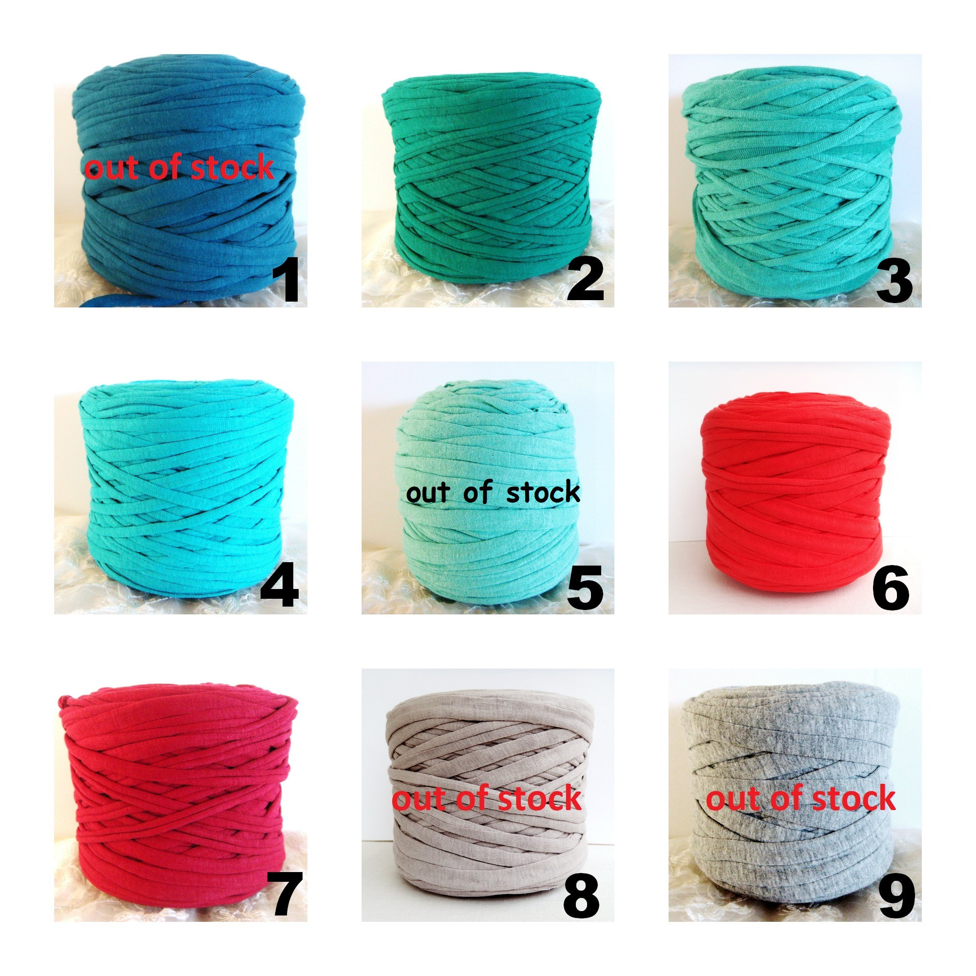 TShirt Yarn Cotton TShirt Tricot Fabric Jersey Mix And Etsy