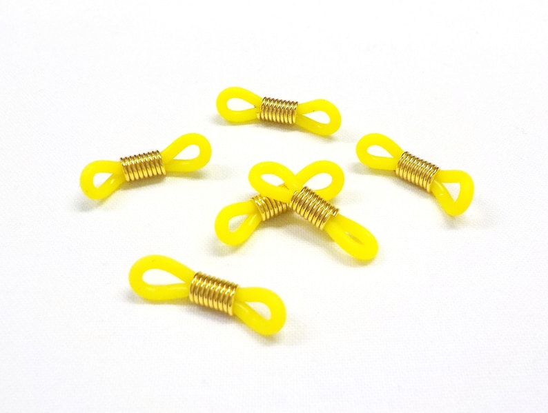Adjustable Eyeglass Holder Ends Yellow Rubber Silicon Grips Etsy