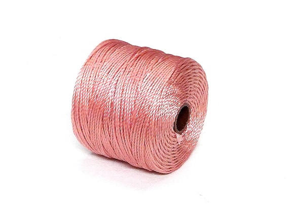 0.5mm macrame cord for knotting /& bead stringing S-lon bead cord Light Copper tex 210 cord bracelet and necklace making supplies