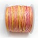 1mm Waxed Cotton Cord, Pink Orange Yellow Cotton Cord, Bakers Twine ...