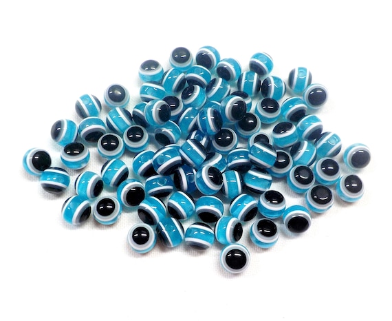 Evil Eye Beads Good Luck Beads Protection Beads Blue High
