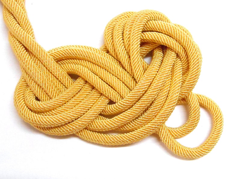 Gold Braided Rope Cord Semisoft Trim Cord Artificial Silk Etsy