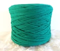Emerald Jade T-Shirt Yarn, Cotton T-Shirt Tricot, Fabric Jersey Ideal for Necklaces, Bracelets, Rugs and Bags - 2.7m\/3 yards (1 piece)