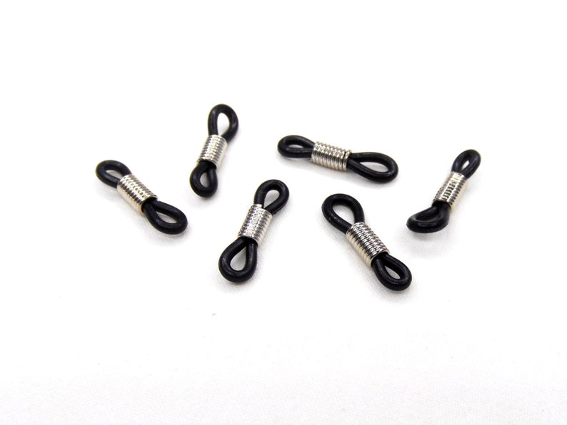 Adjustable Eyeglass Holder Ends Black Rubber Silicon Grips Etsy