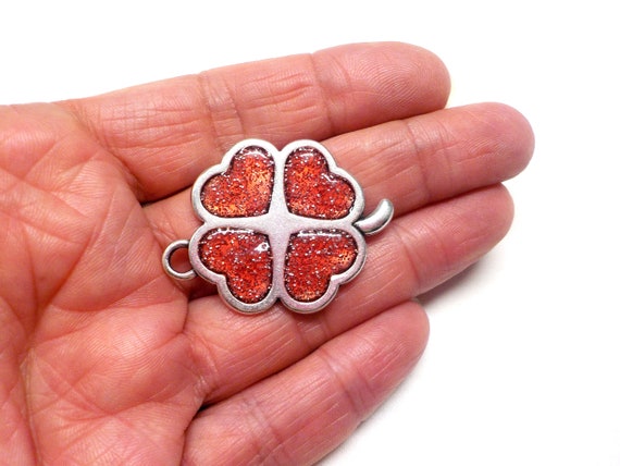 Anello In Argento Sterling 925 Con Quadrifoglio Fortunato E - Foto 7