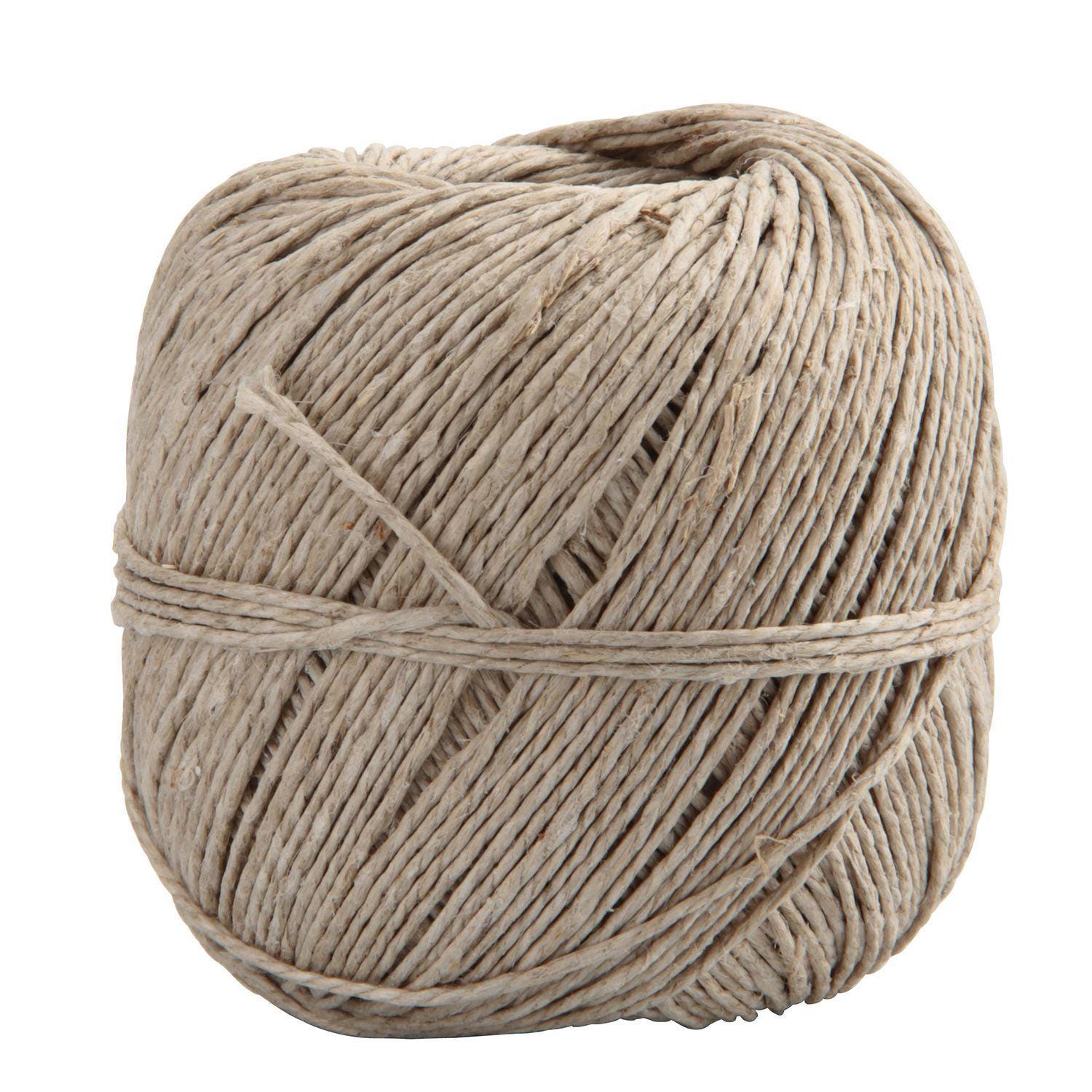394 FT Natural Jute Rope 6mm Diameter - Twisted Hemp Rope For DIY Crafts And Home Decoration