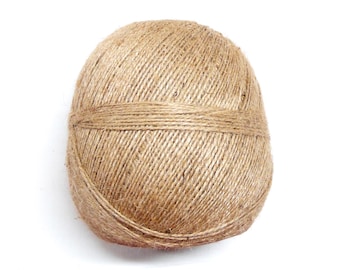 Hilo de cáñamo natural, hilo de cáñamo sin blanquear, cuerda de cáñamo gruesa, cuerda de cáñamo, diámetro de 1-1,5 mm, 25 yardas/75 pies - 1 pieza