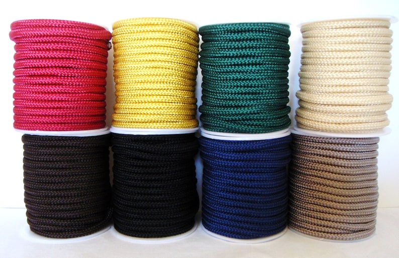 Braided Trim Rope Cord Semisoft Climbing Cord Dark Brown Etsy