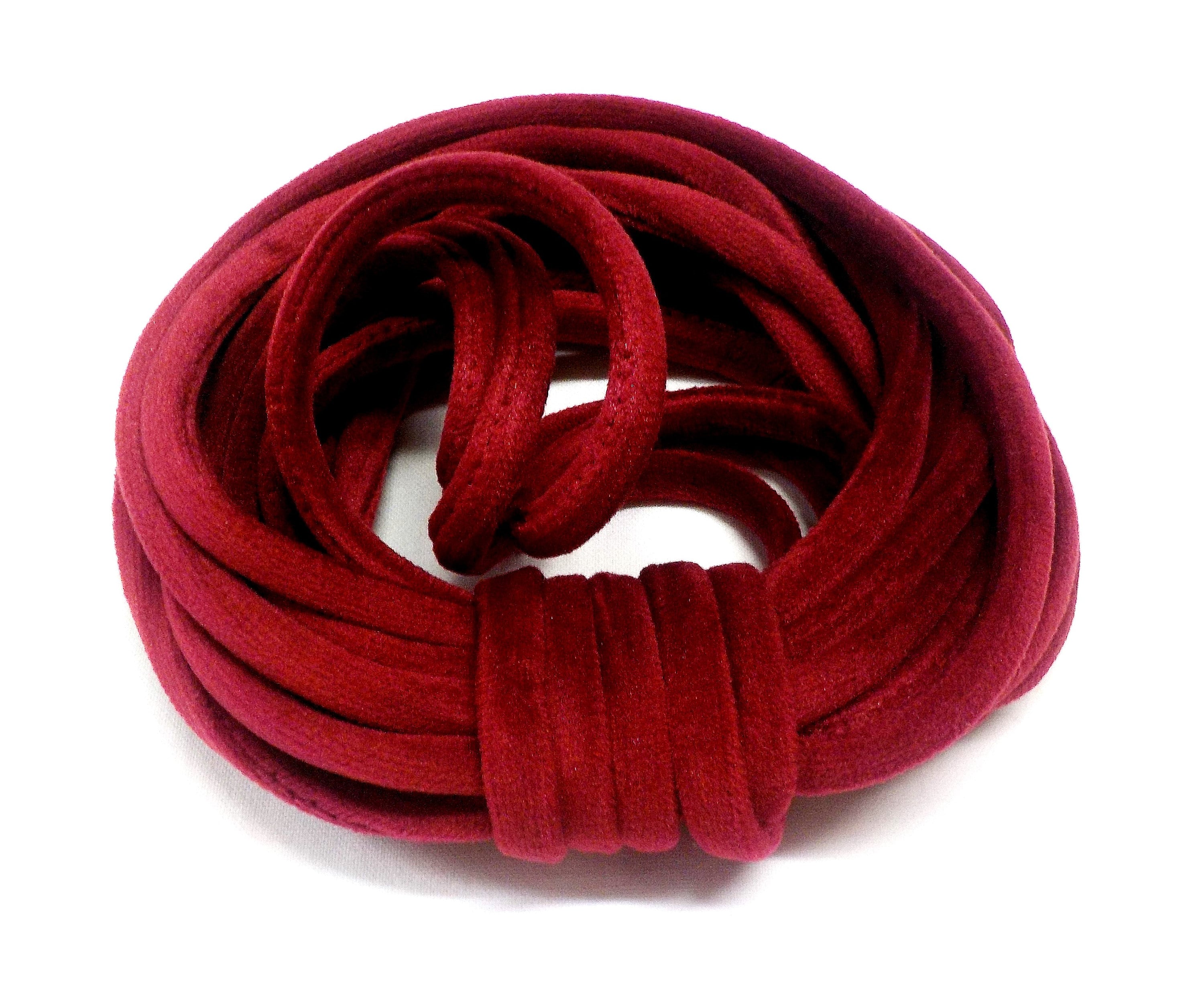 7mm Velvet Round Cord, Choker Cord, Velvet Choker, Bordeaux Tubing Fabric  Cord, Tube Velvet Cord, Dark Red Velvet Cord - 1Yard/ 92cm (1 pc)