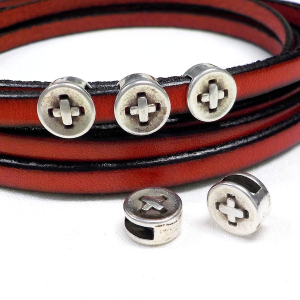 Leather Cord Slider Etsy