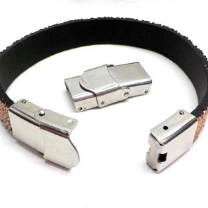 10 Sets Of 5mm Alloy Clasps - Frosted Silver Buckles For Leather Bracelets & Wristbands