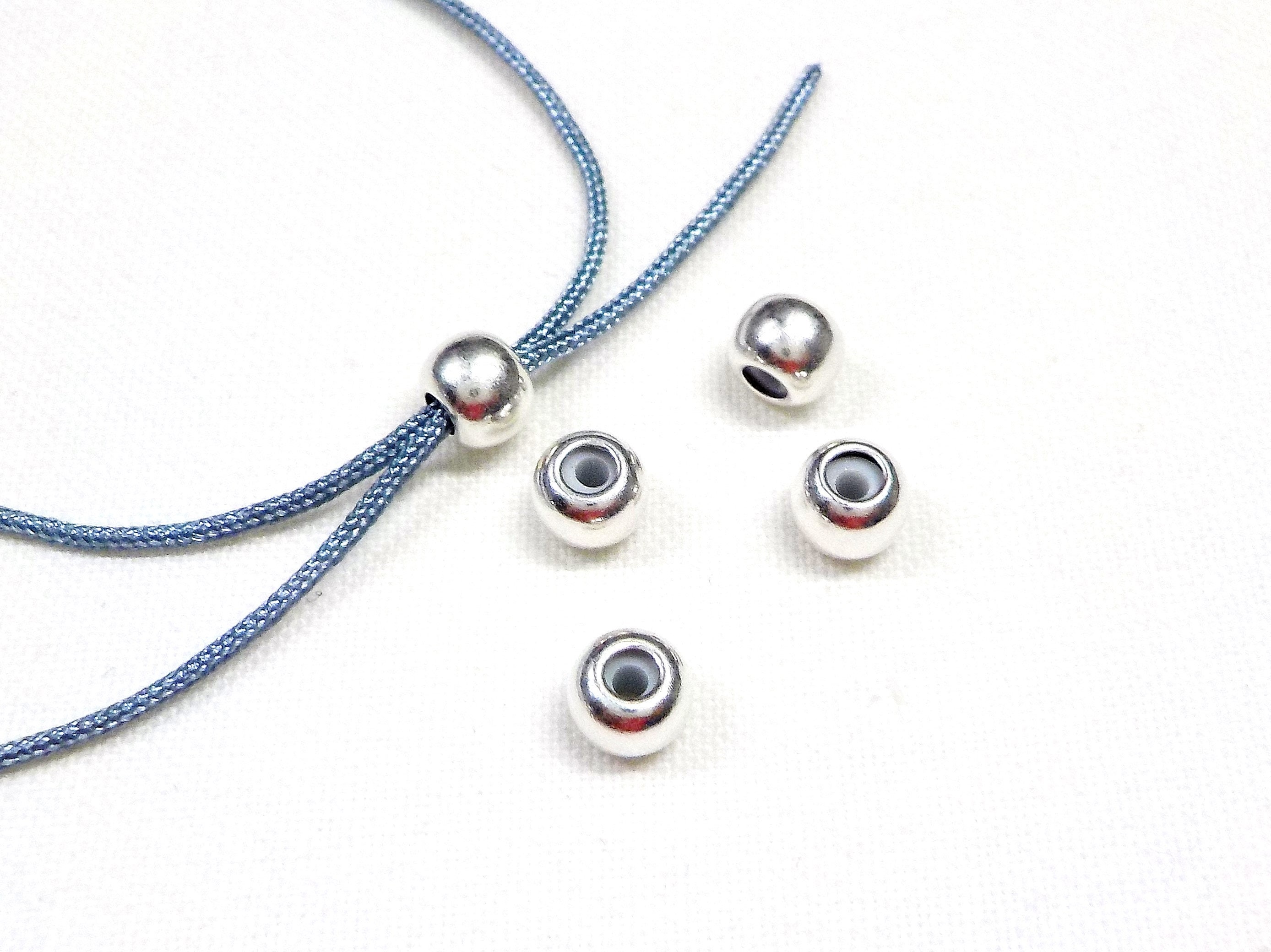 Sterling silver stopper clearance beads