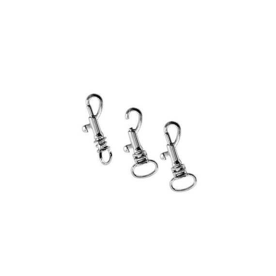 Silver Lobster Swivel Key Ring Clasp, Dog Leash Trigger Clasp, Key