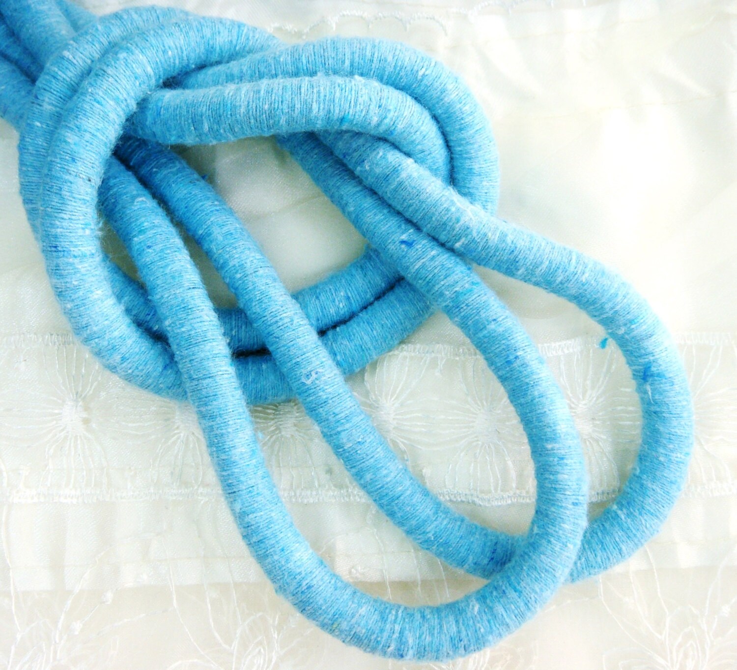 Turquoise Wrapped Thread Cotton Cord Covered Cording Fibre | Etsy