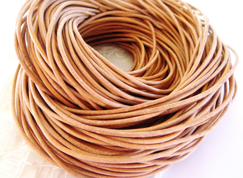 Natural Genuine Round Leather Cord 2mm Greek High Quality Etsy