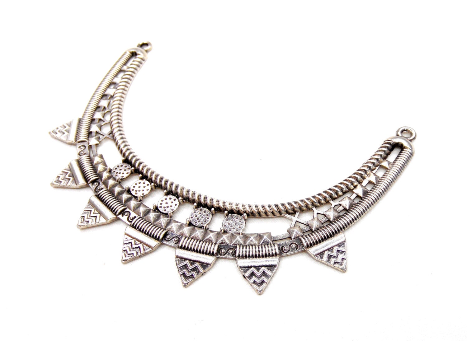 【Nff】square logo necklace☆お急ぎください！超人気☆ Silver Plated Necklace Bar, Choker Crescent Collar Pendant