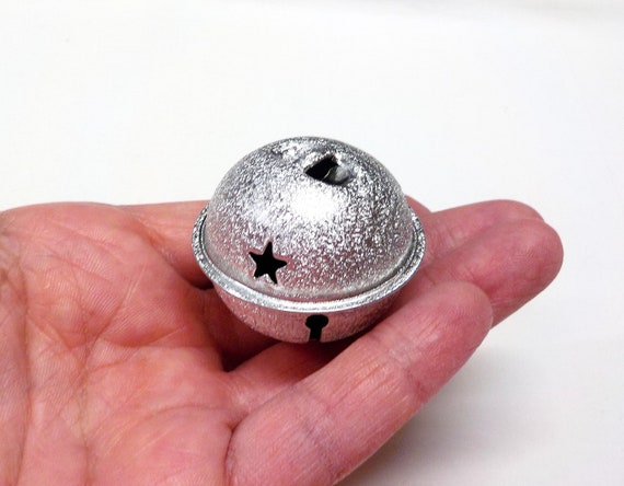 500Pcs Christmas Jingle Bells Metal Silver Craft Bells Bulk Mini
