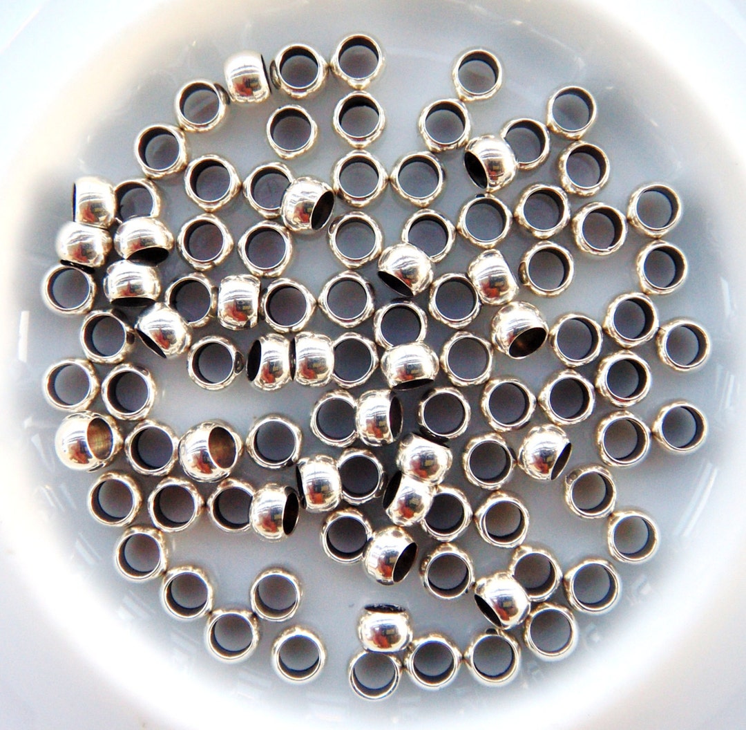 Lead Roud Crimp High Quality Silver Plated Over Brass Round Crimping Beads, Nickel ...