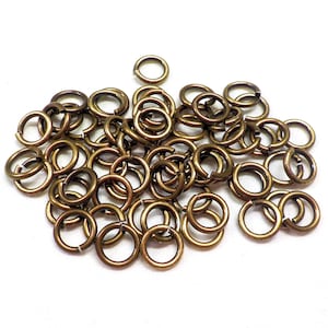 Anelli di congiunzione in bronzo di alta qualità 7,5 mm x 5 mm x 1,2 mm, calibro 16, connettore, anelli di congiunzione resistenti, antiossidante - 20 pezzi