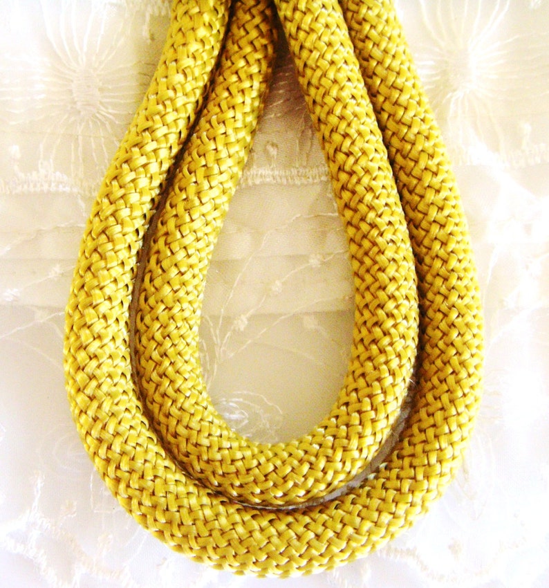 Braided Trim Rope Cord Semisoft Climbing Cord Gold Striped Etsy