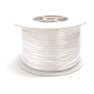 White Satin Cord 1mm, Silk Satin, Rattail Cord, Shamballa Cord, Kumihimo Cord, Macrame Cord - 4,5m/5 yards approx.(1 piece)