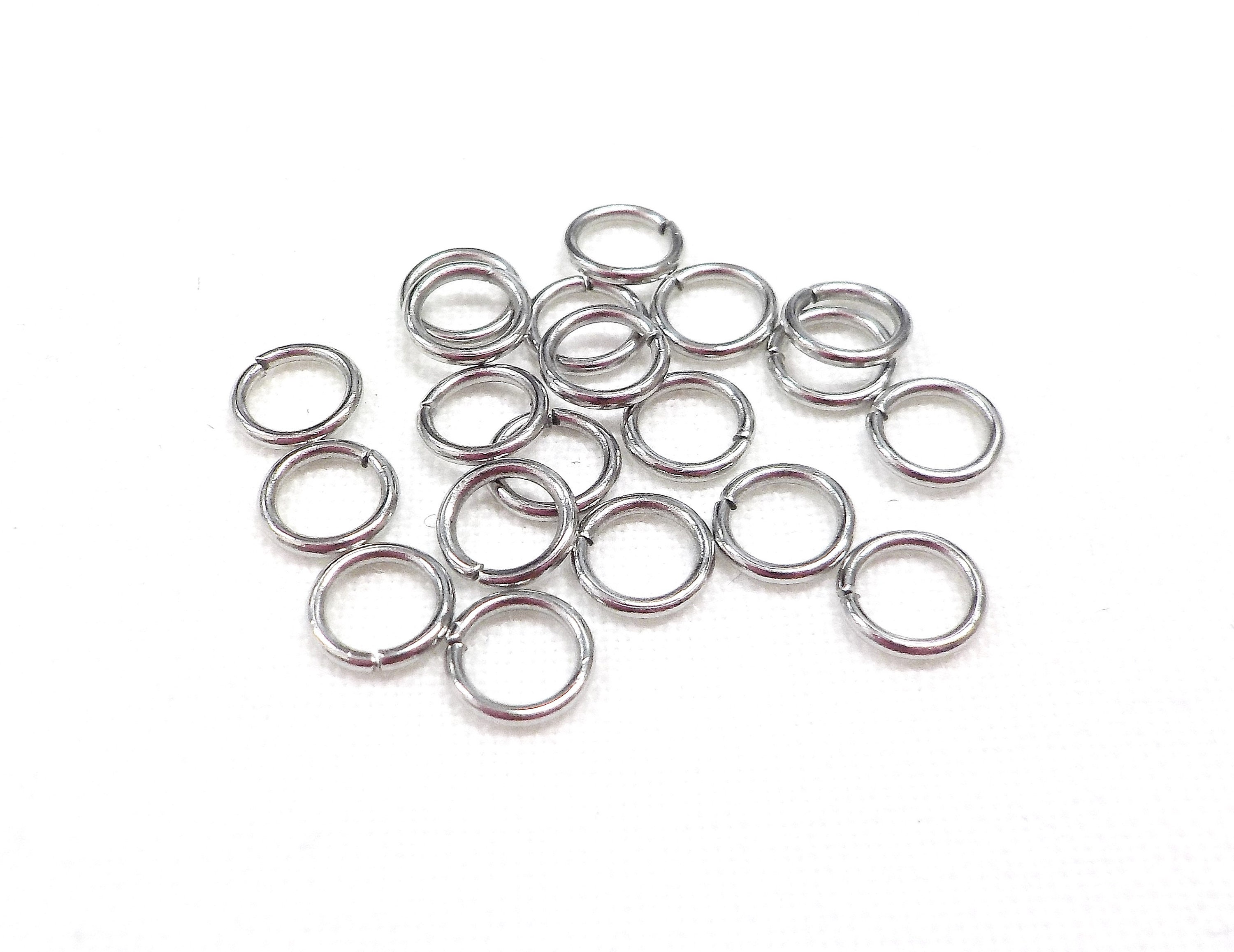 Metal O Rings, 12pcs 38mm(1.5) ID 4.6mm Thick Non-Welded O-Rings, Black