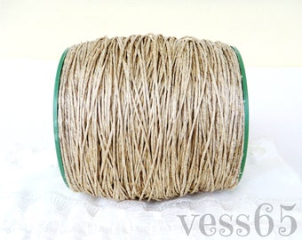 Natural Hemp Twine Cord, Unbleached Hemp Thread, Thick Hemp Rope Cord, Hemp String, 1-2mm diameter, 25 Yards/ 75 Feet - 1 piece