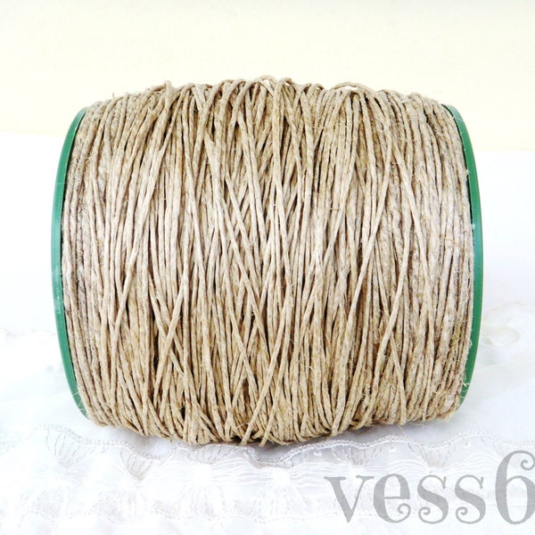 Natural Hemp Twine Cord, Unbleached Hemp Thread, Thick Hemp Rope Cord, Hemp String, 1-2mm diameter, 25 Yards/ 75 Feet - 1 piece